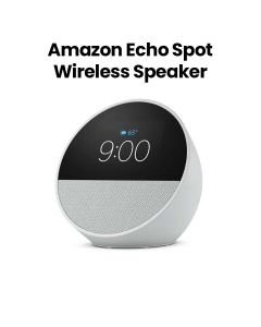 Amazon Echo Spot Wireless Speaker with Alexa Voice Control – White | B0BFCBKXWL