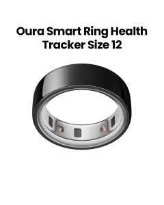Oura Ring 4 Smart Ring Health Activity Tracker – Black (Ring Size 12) | JZ90-54144-12