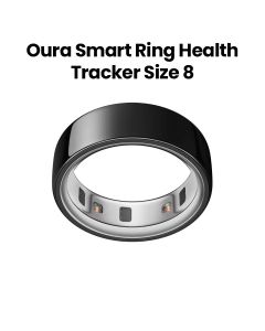 Oura Ring 4 Smart Ring Health Activity Tracker – Black (Ring Size 8) | JZ90-54144-08