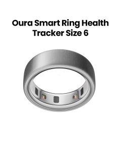 Oura Ring 4 Smart Ring Health Activity Tracker – Brushed Silver (Ring Size 6) | JZ90-54220-06