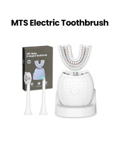 MTS U-Shaped Electric Toothbrush Ultrasonic 360° Auto Brush With 3 Modes – White | MTS56745