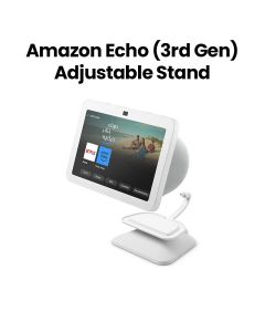 Amazon Echo Show 8 (3rd Gen) Adjustable Stand with USB-C Charging Port – Glacier White | Model: ECHO SHOW 8 3GEN WHT