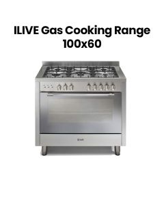 ILIVE 100x60 cm Gas Cooking Range – Stainless Steel | PR20650LGX