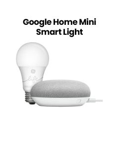 Google Home Mini Smart Light Starter Kit with Wi-Fi Connectivity – White | GA00518-US
