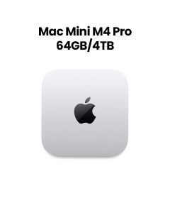 Apple Mac Mini M4 Pro 14-Core CPU 20-Core GPU 64GB RAM 4TB SSD – Silver | Z1JV000KG