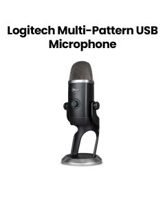 Logitech Professional Multi-Pattern USB Microphone – Black | Yeti X