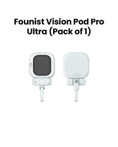 Founist Vision Pod Pro Ultra-Compact Magnetic Selfie Monitor - White | (Pack of 1)