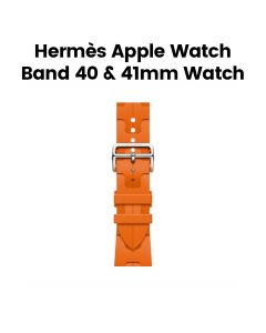 Hermès Apple Watch Band 42mm for 40/41mm Cases | Orange Kilim Single Tour