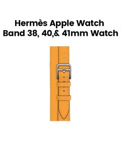 Hermès Apple Watch Band 42mm for 40/41mm Cases – Jaune d’Or | Attelage Double Tour