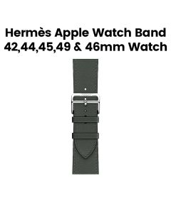 Hermès Apple Watch Band 46mm for 42/44/45 & 49mm Cases – Vert Mangrove Single Tour