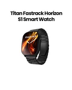 Titan Fastrack Horizon S1 Smart Watch 1.96″ AMOLED Bluetooth Calling Health Suite – Black (Metal Strap) | 38166NM01