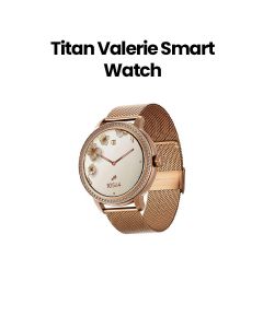 Titan Valerie Smart Watch 1.2″ AMOLED Women’s Health Suite Skin Temperature Sensor – Rose Gold | 95292WM02