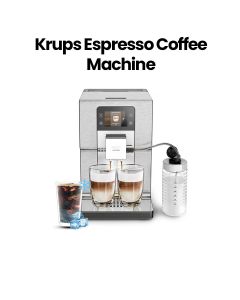 Krups Espresso Full Automatic Coffee Machine – Silver/Black | EA877DM0