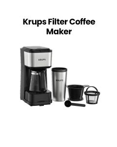 Krups Filter Coffee Maker – Silver/Black | KM207DM0