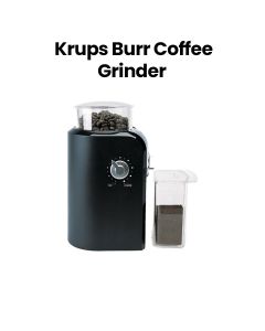 Krups Burr Coffee Grinder – Silver/Black | GVX231
