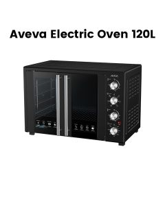 Aveva Electric Oven 120L 2800W Double Door, Black | AV-HHEO120DD