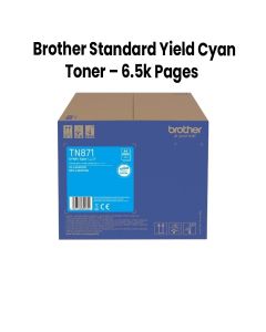Brother Cyan Standard Yield Toner for HL-L9430CDN, MFC-L9630CDN | 6,500 Pages | TN-871C