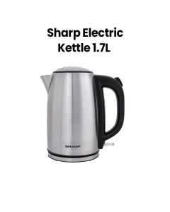 Sharp Electric Kettle 1.7L Stainless Steel 2200W | EK-JX43-SQ3