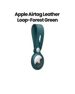 Apple Airtag Leather Loop - Forest Green