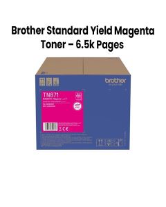 Brother Magenta Standard Yield Toner for HL-L9430CDN, MFC-L9630CDN | 6,500 Pages | TN-871M