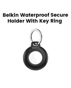 Belkin Waterproof Secure Holder with Key Ring for AirTag | Black | MSC013BTBK