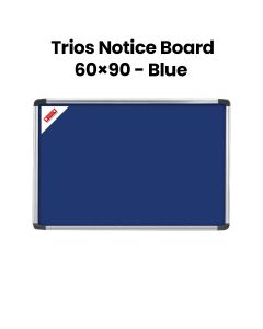Trios Notice Board 60x90cm Blue Double-Side | TS-NB-6090