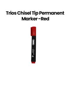 Trios Permanent Marker Red Chisel | TS-PM-408C-RD