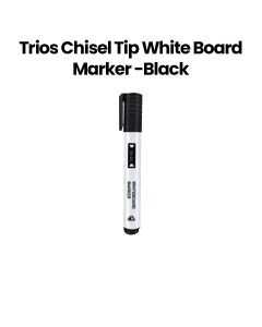Trios White Board Marker Black Chisel | TS-WM-308C-BK