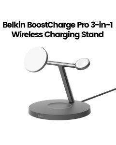 Belkin BoostCharge Pro 3-in-1 Qi2 15 W Wireless Charger | Black | WIZ032MYBK