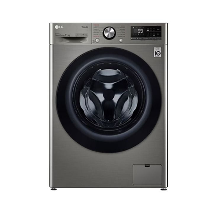 LG 11Kg Front Load Washing Machine  Platinum Made In Egypt | F4Y5EYGYPV