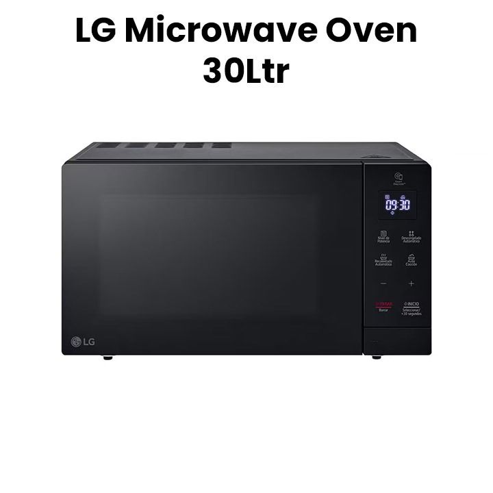 LG 30Ltrs Solo  Microwave Oven Black Smog Glass Finish Made in China | MS3032JAS