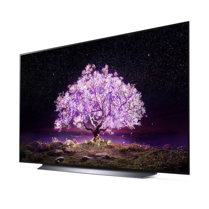 إل جي تلفزيون OLED 65 بوصة، سلسلة C1، تصميم شاشة سينمائية، 4K Cinema HDR، webOS ذكي، تعتيم بكسل، ThinQ AI | OLED65C1PVB