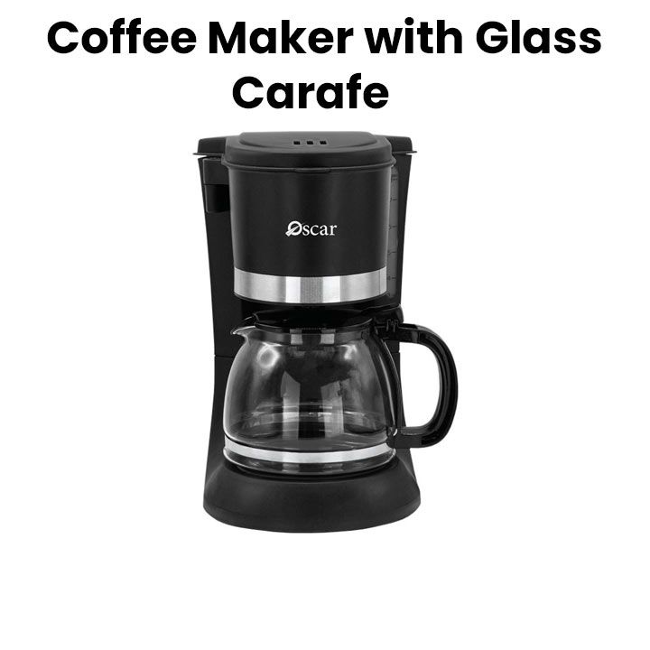 Oscar Coffee Maker with Glass Carafe, 1.25Ltrs | OCM 125L GL