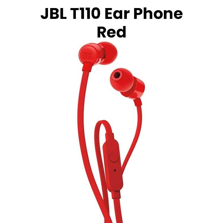 سماعة أذن من جي بي إل - أحمر | T110