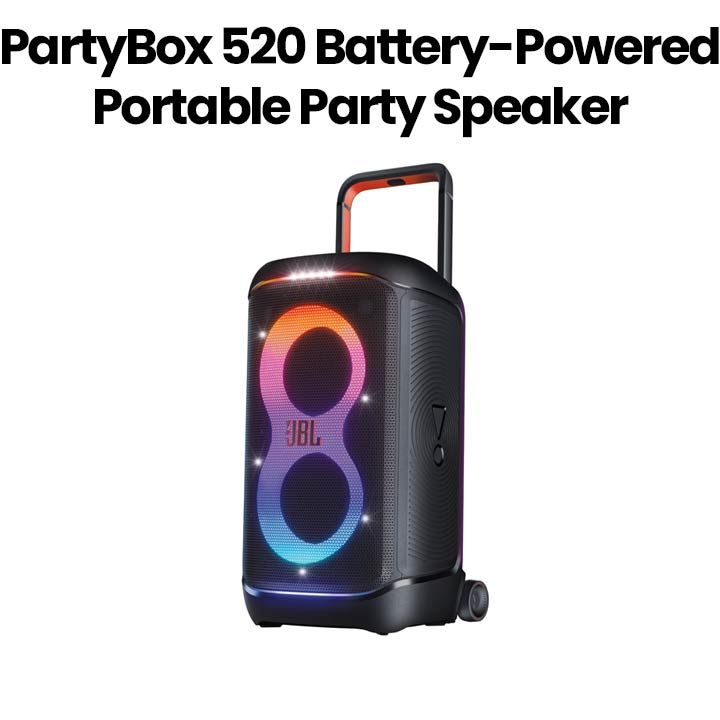 Buy JBL PartyBox 520 Battery-Powered Portable Party Speaker