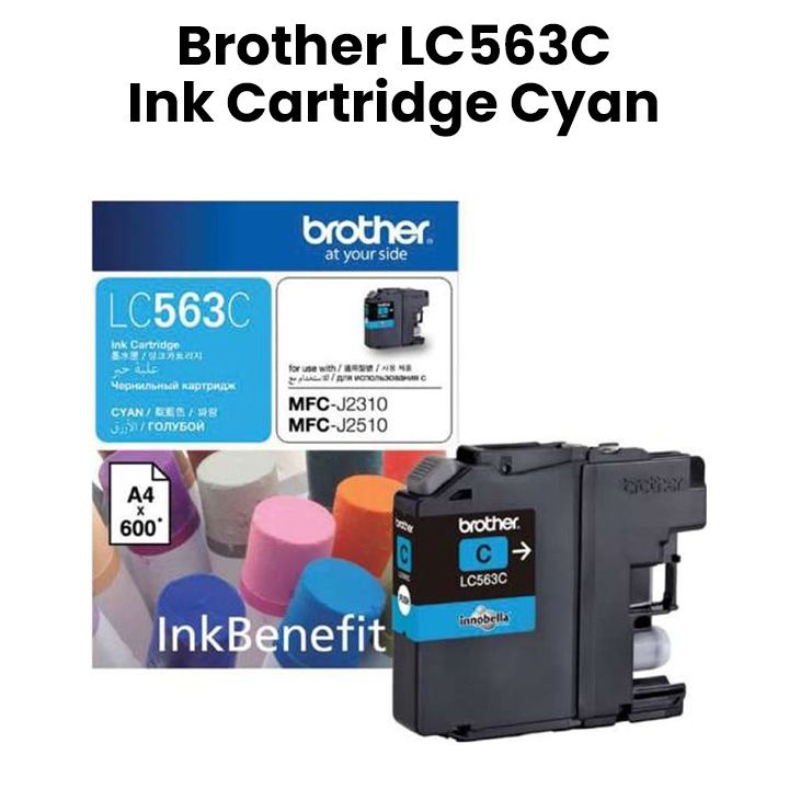 خرطوشة حبر براذر LC563C - سماوي