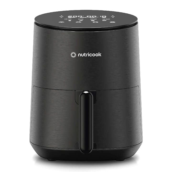 Nutricook Air Fryer Mini V2 3.3LDigital Air Fryer – Compact Space-Saving Design, Rapid Hot Air Technology, Healthy Oil-Free Cooking - Black | NC-AFM033K