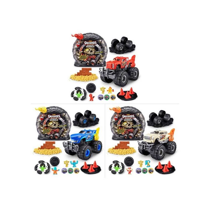 【新品・未開封】SMASHERS スマッシャーズ 25 ZURU Smashers MONSTER TRUCKS Build Crash Smash 25+ Surprises