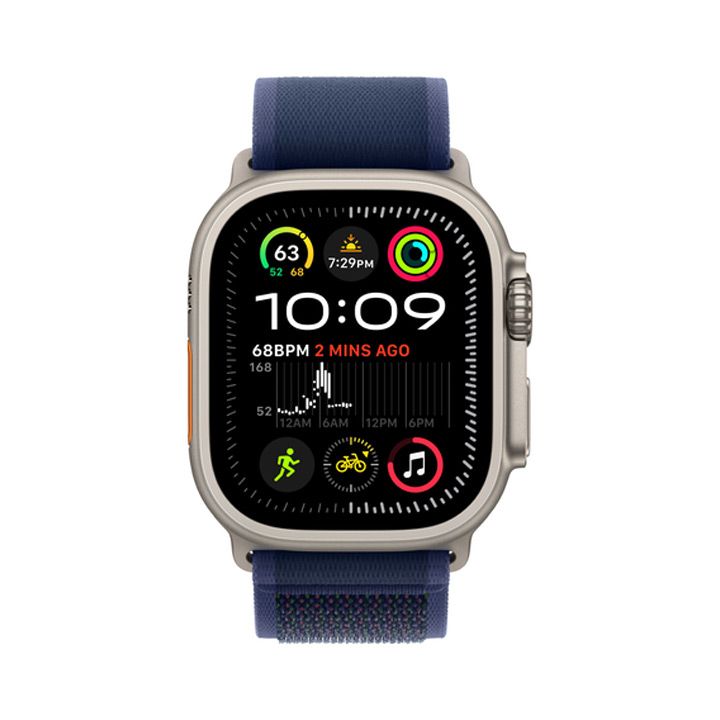 Apple  Watch Ultra 2 GPS + Cellular 49MM Natural Titanium Case With Blue Trail Loop - M/L | MX4L3QA/A