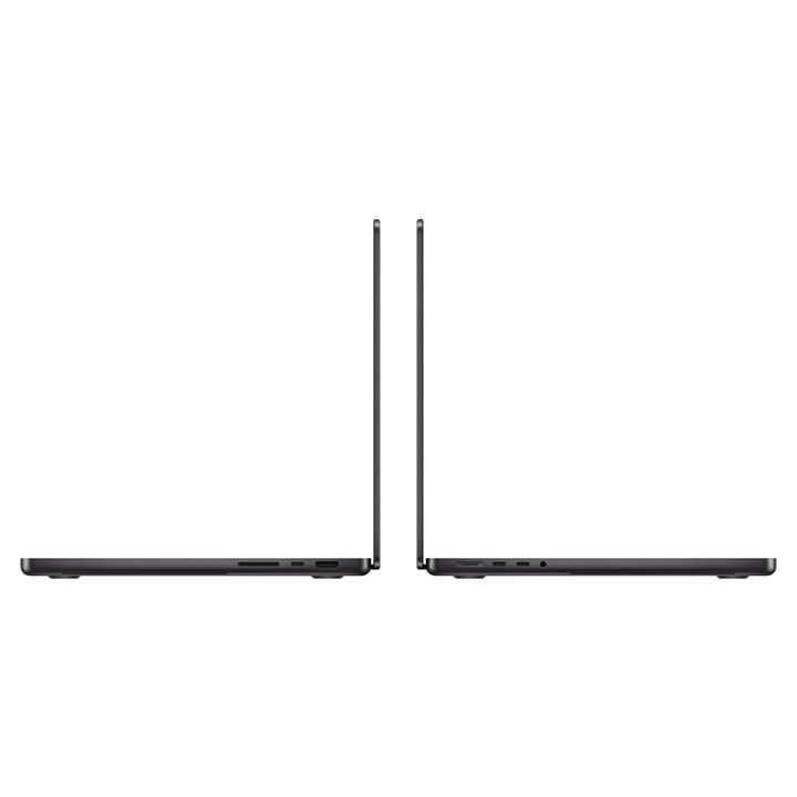 ماك بوك برو ١٦ إنش: شريحة آبل إم أربعة برو مع وحدة معالجة مركزية ١٤ نواة ووحدة معالجة رسومية ٢٠ نواة، ذاكرة ٤٨ جيجابايت، قرص إس إس دي بسعة ٥١٢ جيجابايت - أسود فلكي | MX2Y3AB/A