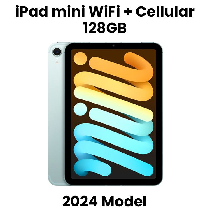 Apple iPad Mini Wi-Fi + Cellular 128GB - Blue |MXPP3AB/A