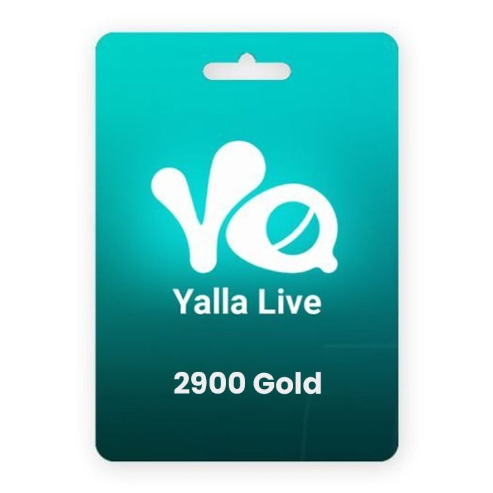 Yalla Live - 2900 Gold Gift Cards