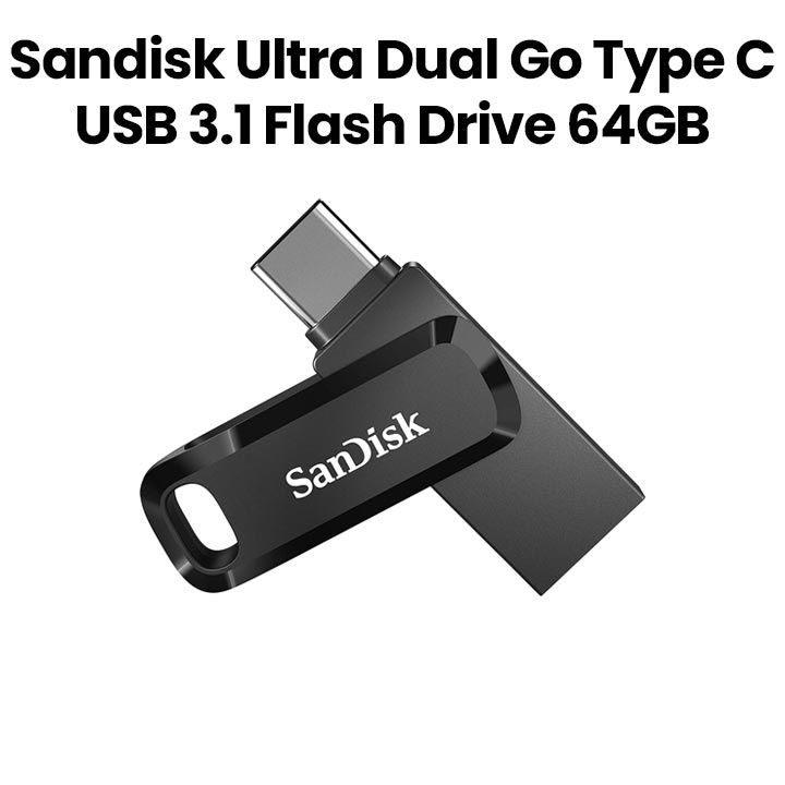 Buy SanDisk Ultra Dual Flash Drive USB Type C Black 64GB