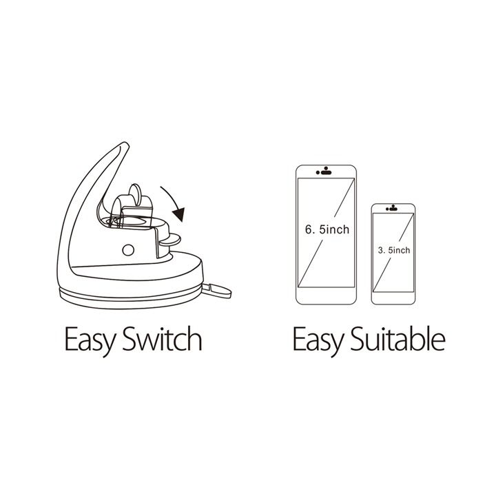 Heatz Car Mount Holder - Black | ZH70