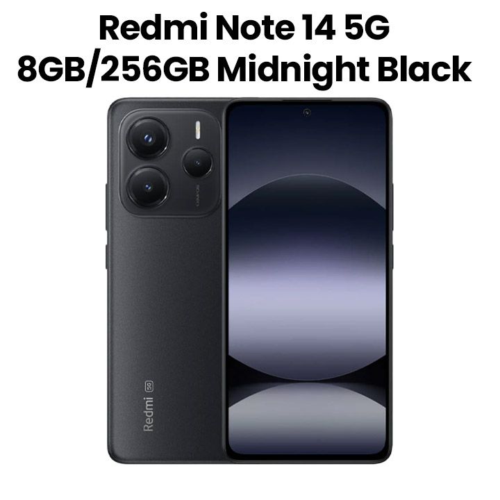 Buy Redmi Note 14 5G 8GB RAM 256GB ROM Smartphone | Midnight