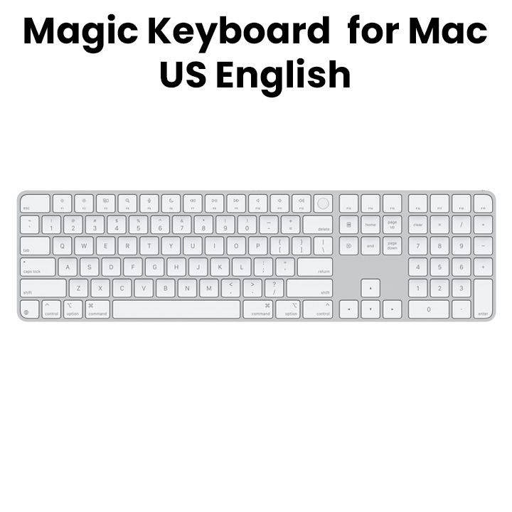キーボード Apple Magic Keyboard (US) Apple Magic Keyboard with Touch ID - MXK73LL/A | Abt