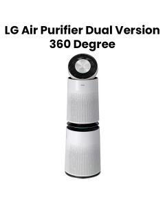 LG PuriCare 360 Air Purifier Dual Version, H13 HEPA, with Clean Booster 91m² | AS10GDWH0