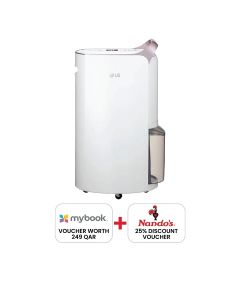 LG 2023 Smart Dehumidifier for room, 30L dehumidification with Ionizer (Temperature 30° C and Relative Humidity 80%) | MD19GQGE0