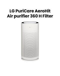LG PuriCare™ AeroHit Air Purifier, White, 32 m² Coverage with 360° Filter | AS35GGW10