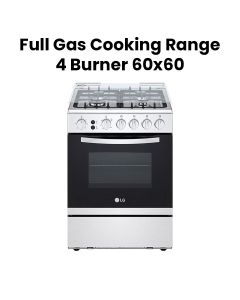 LG 60x60  4 Burner Full Gas  Cooking Range Full Safety Stainless Steel Finish with Cast Iron Trivet With Rotisserie | FA211RMA 